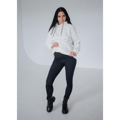 Костюм: лосины и утепленный худи для беременных и кормящих мам с секретом для кормления Инь-Янь